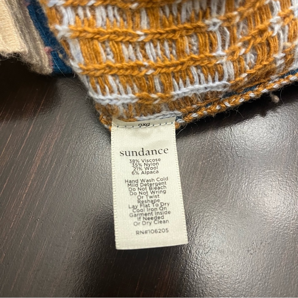 Sundance Multicolor Patchwork Sweater - image 8